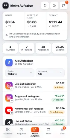 Meine Aufgaben