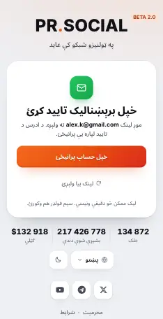 لینک به ستاسو په برېښنالیک کې راشي